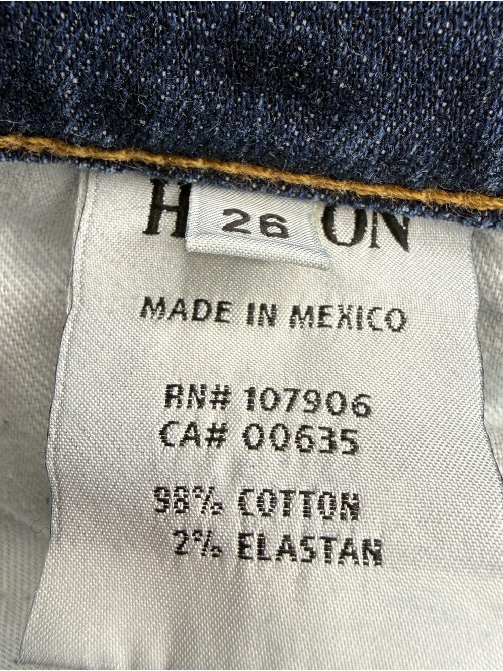 HUDSON Blue Denim Cuffed Ankle Leg Muse Skinny Jeans Size 26 - Picture 8 of 11